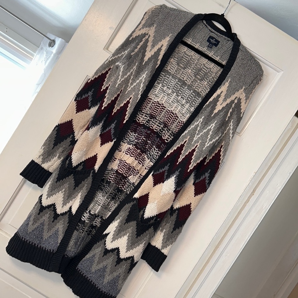 XS American Eagle Heavy knit long cardigan